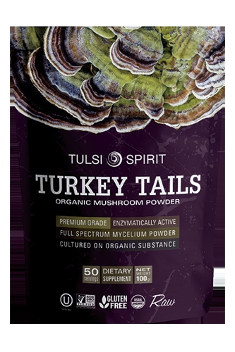 אבקת פטריית זנב תרנגול 100 גרם TULSI SPIRIT