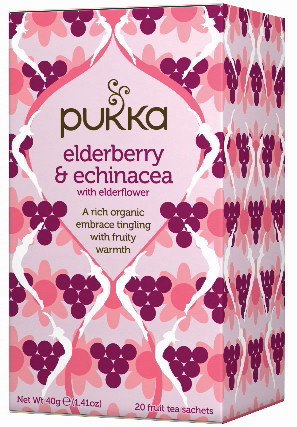 elderberry & echinacea | חליטת סמבוק ואכינציאה 20 שקיקים פוקה