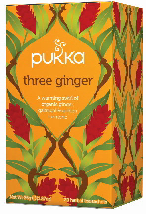 three ginger | חליטת 3 ג'ינג'ר 20 שקיקים פוקה