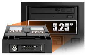 מארז לדיסק חיצוני נייד   Icy Dock Dual Bay 5.25+3.5