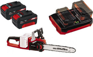 משור שרשרת 18V + שתי סוללות 4.0AH Einhell