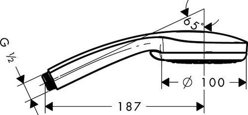 hanggrohe מזלף יד למקלחת 4 מצבים דגם 28535000