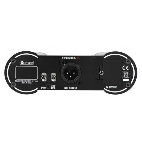 DIRECT100A קופסאת DI אקטיבית ערוץ אחד Proel