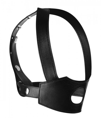 מסיכת דפיקה לדילדו  XR Brands - Face Fuck Dildo Face Harness