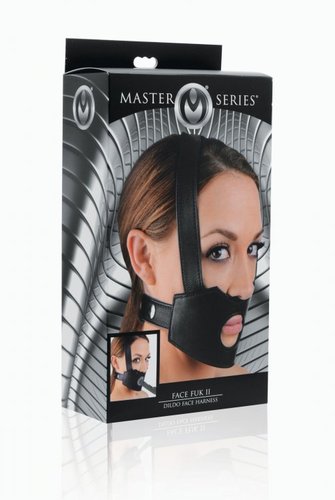 מסיכת דפיקה לדילדו  XR Brands - Face Fuck Dildo Face Harness