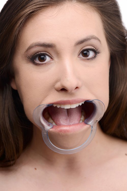 מחסום פה מפסק עם פתח לחדירה מקצועי מבית XR Brands - Cheek Retractor Dental Mouth Gag