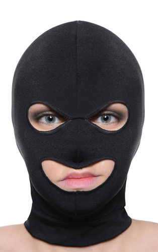 מסיכת פנים מקצועית עם פתח לחדירה מבית XR Brands - Facade Hood with Eye and Mouth Holes