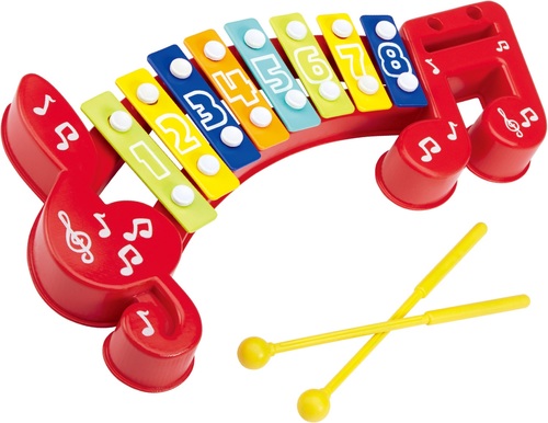 קסילופון קלאסי עם 8 קלידים ו 2 מקושים