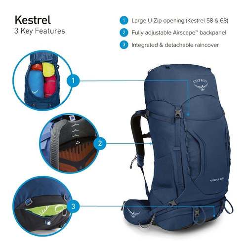 תרמיל  OSPREY KESTREL 58 