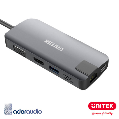 תחנת עגינה Unitek USB-C Multi-Port Hub