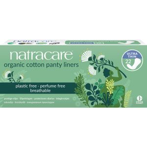 מגן תחתון דק במיוחד 22 יחידות נטרהקייר Cotton Panty Liners Extra Thin 22ea Natracare