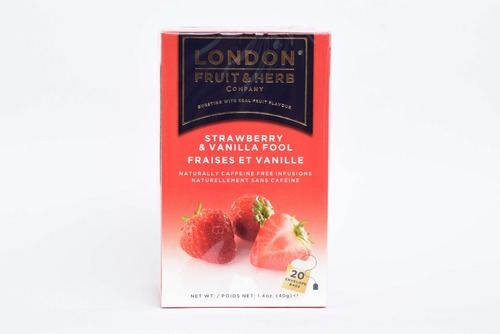 חליטת תות וניל 20 שקיות לונדון Strawberry Vanilla Tea 20ea London