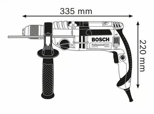 מקדחה רוטטת בוש BOSCH GSB 24-2 