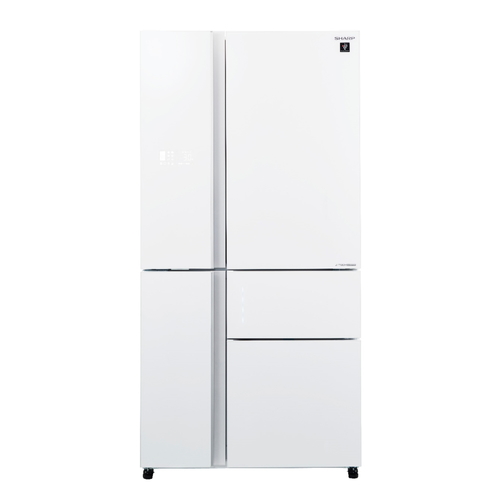 מקרר 5 דלתות 661 ליטר זכוכית לבנה Sharp SJ-R9732