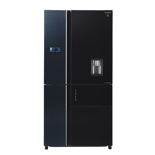מקרר 5 דלתות 651 ליטר זכוכית שחורה Sharp SJ-R9831