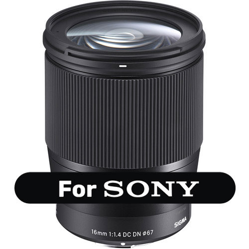 Sigma 16mm F1.4 DC DN C למצלמות SONY אחריות יבואן רשמי