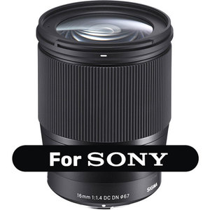 Sigma 16mm F1.4 DC DN C למצלמות SONY אחריות יבואן רשמי