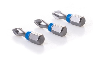 מארז 3 ביטים PZ2 מקצועיים 25 מ"מ  S2 Torsion