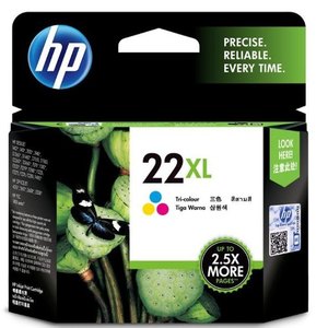 ראש דיו צבעוני מקורי 22XL HP