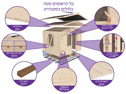 מחסן עץ לגינה 01