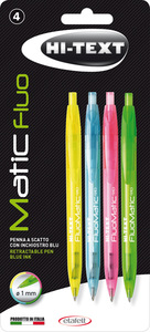 עט  לחצן  hi-text matic fluo 