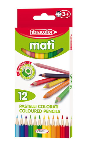 עפרון צבעוני 12יח.פיברקולור MATI