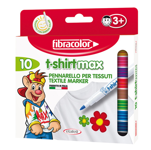 טוש לבגדים סט 10