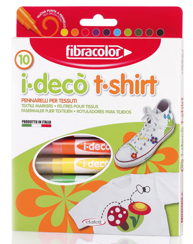 טוש דקו 10צבעיםT-SHIRT