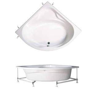 אמבטיה יוקרתית 140/140 ס"מ דגם MTI89