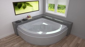 אמבטיה יוקרתית 150/150 ס"מ דגם MTI43