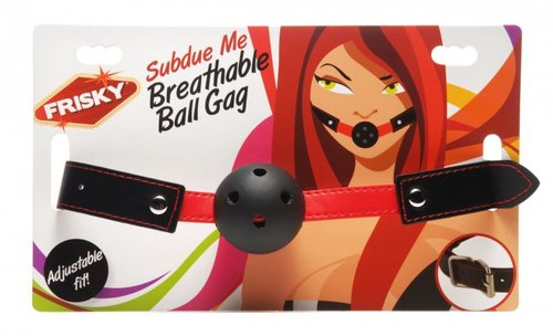 מחסום פה גאג בול נושם XR-Brands - Subdue Me Breathable Ball Gag