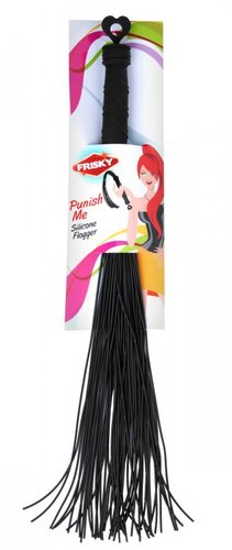 שוט סיליקון זנבות קשים  XR-Brands -Frisky Punish Me Silicone Flogger