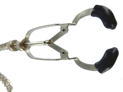 מצבטי פטמות מתכווננות עם שרשרת מתכת XR BRANDS - Bauhaus Precision Nipple Vice