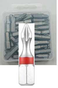 מארז 50 ביטים PH2 מקצועיים 25 מ"מ S2 Torsion