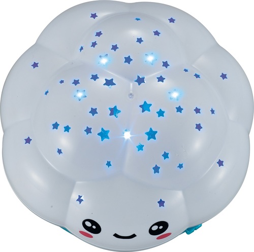 מנורת לילה ענן עם מקרן כוכבים ומנגינות