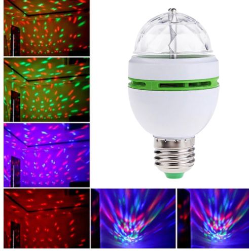 נורת לד צבעונית 16 צבעים עם שלט RGB 15W E27