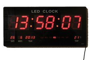 שעון לד אדום גדול 48X22 דגם JH 4622