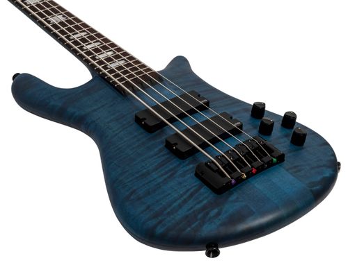 זוית נוספת Spector Euro 5 LX Bass Guitar - Black & Blue