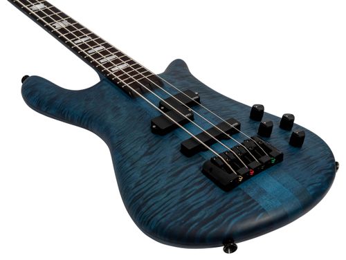 זוית נוספת Spector Euro 4 LX Bass Guitar - Black & Blue