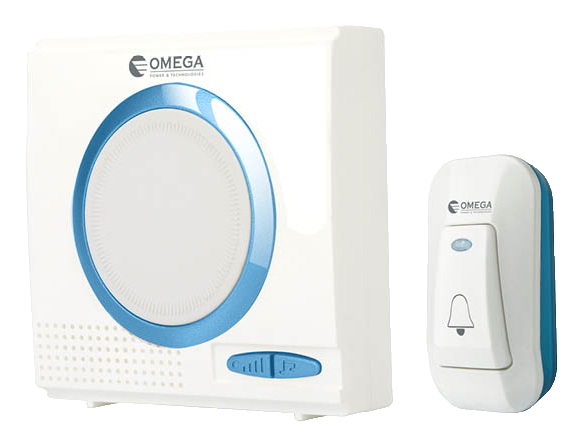 פעמון אלחוטי סוללות למטפלים 32 מנגינות DB181 טווח קליטה 150 מטר בשטח פתוח פעמון דלת לחצן מצוקה קריאה למבוגרים DC לחצן מוגן מים IP44