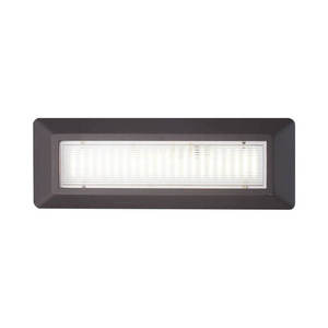 צמוד קיר מלבן LOTUS-L 4W IP65 אפור - גוון אור משתנה בקליק NISKO