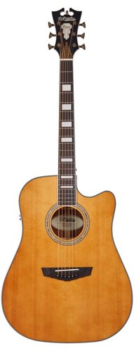 גיטרה אקוסטית מוגברת D'Angelico PREMIER BOWERY - VINTAGE NAT CUTAWAY