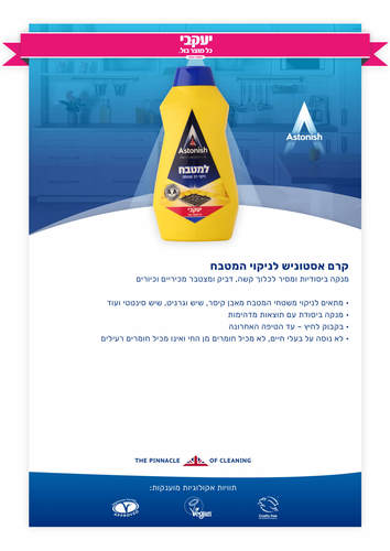 אסטוניש קרם לניקוי המטבח 500 מ