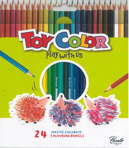 24 צבעי עפרון דקים TOY COLOR