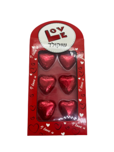 מארז 6 פלריני שוקולד חלב במילוי קרם חלב