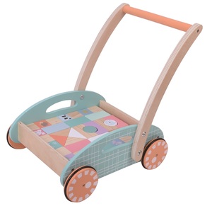 הליכון עם עגלת לבני בניה ו 34 לבנים