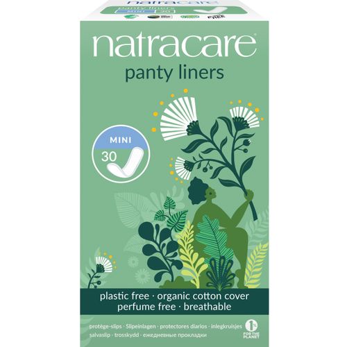 מגן תחתון מיני 30 יחידות נטרהקייר Panty Liners Mini 30ea Natracare