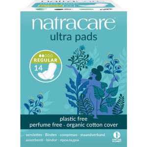 מגן תחתון עם כנפיים 30 יחידות נטרהקייר Panty Liners with Wings 30ea Natracare