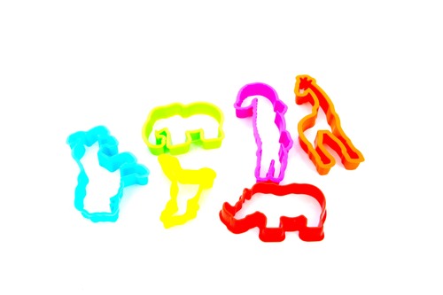 פלסטי קידי שבלונות צורות חיות