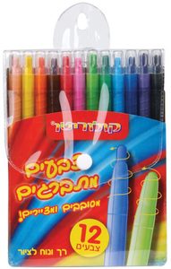 צבעי פסטל סט 12 מתברגים